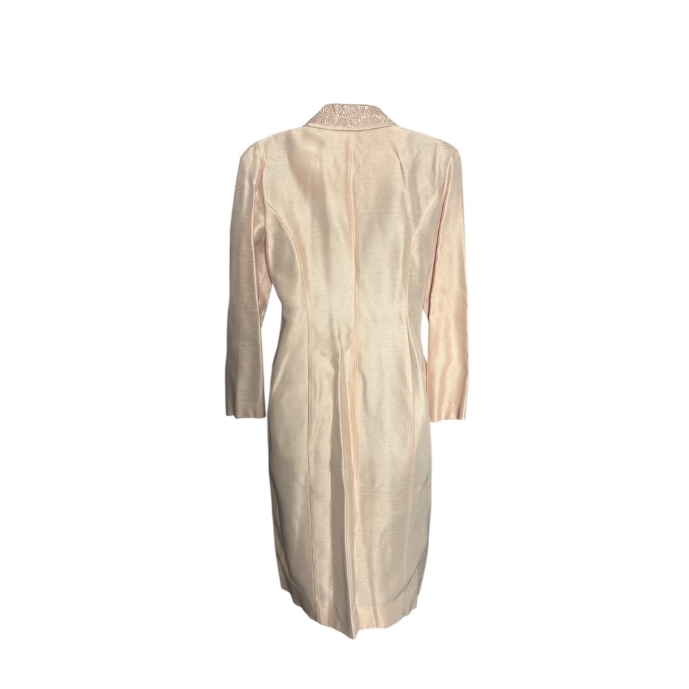 VTG 90s Leslie Fay Lace Collar Coat
Dress Blush Pink‎ - Picture 4 of 5